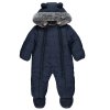 GX540: Navy Padded Snowsuit (0-12 Months)